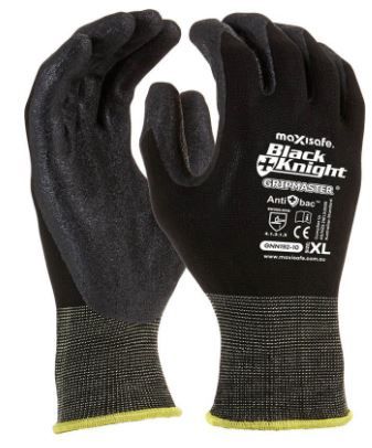 Black Knight nylon glove, nitrile coated SIZE 8 Meduim