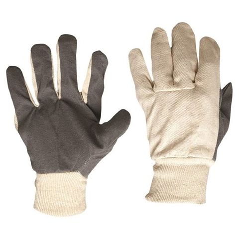 Gloves Cotton Drill Vinyl Palm