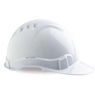 Hard Hat Vented 6 Point White