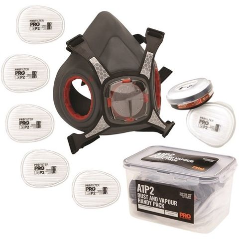 Half Mask with A1P2 Cartridges 5 PR- PRE FILTERS HANDY PACK