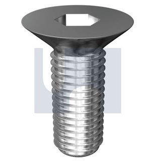 M6 x 60mm Flat Head Socket Screw S/STEEL GR 316