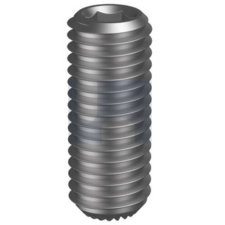 M3 x 3mm Socket Set Screw (Grub) Knurl Cup Pt PLAIN