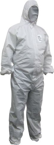 Chemguard' White SMS, Type 5/6 disposable coveralls 3XL