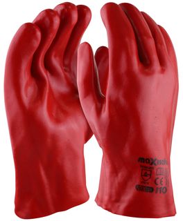 Maxisafe Red PVC gauntlet - 27cm