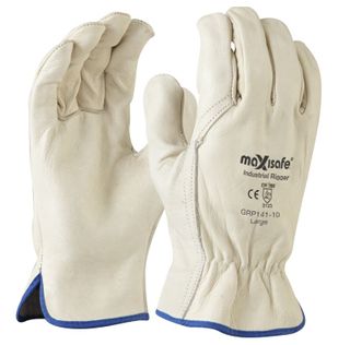 Maxisafe ULTRA Premium Cowgrain Beige Rigger glove