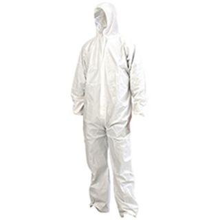 Coverall Disposable Provek LARGE WHITE