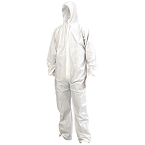 Coverall Disposable Provek LARGE WHITE