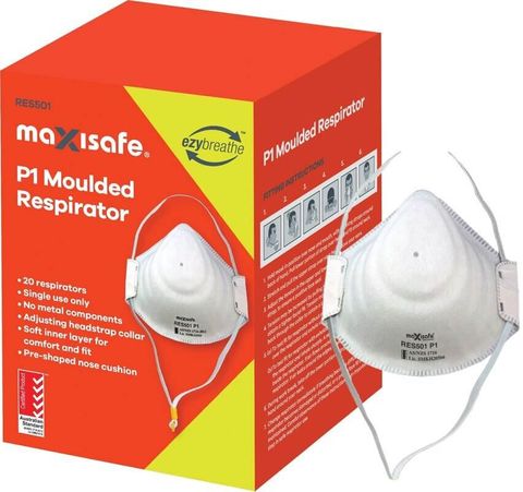 Maxisafe P1 respirator, box of 20