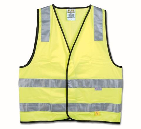 Maxisafe Hi-vis yellow safety vest - day/night use (Class D/N)