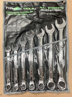 7 PC JUMBO COMBINATION SPANNER SET METRIC 22 - 41MM