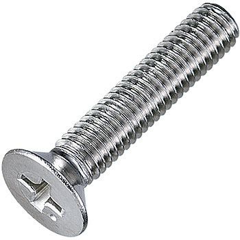 M10 x 25mm CSK Head Phil Metal Thread Screw ZP