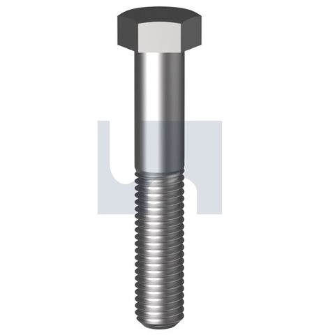 M12 x 260mm Hex BOLT ONLY S/STEEL GR 304