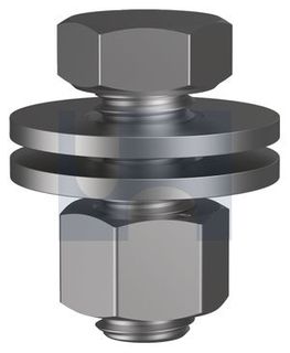 M12 x 30mm FLANGE Purlin Bolt & Nut Class 8.8 ZP