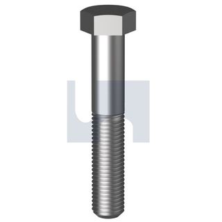 M8-1.0P x 25 FINE Hex BOLT ONLY Class 8.8 ZINC