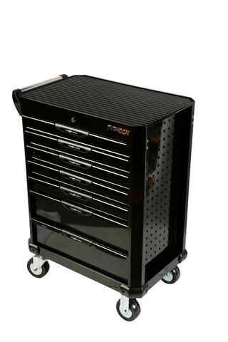 Tool Box Typhoon Black 7 Drawer Trolley