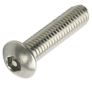 M5 x 12 Button Pin Hex Machine Screws SS-304-H40 DRIVE