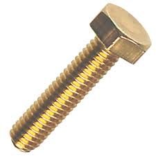 3/16 Bsw x 1 Hex Set Screw BRASS PLAIN