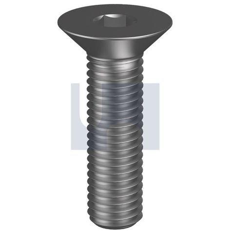 1/4 UNC x 1 Flat Hd Socket Screw Gr 12.9 PLAIN