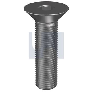 1/4 UNF x 1-1/4 Flat Hd Csk Socket Screws PLAIN