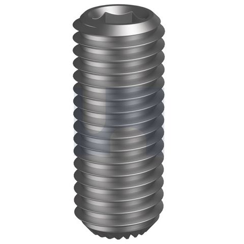 3/8 UNC x 3/8 Socket Set Screw (Grub) Knurl Cup Pt PLAIN