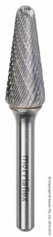 BURR Ball Nose Cone 1/2 x 1-1/4  x 3in