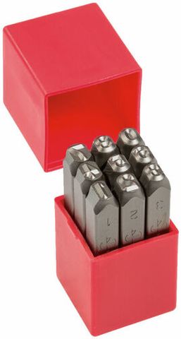 9 PIECE Number Stamp Set 4mm