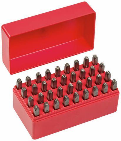 36 PIECE Number & Letter Stamp Set 3mm