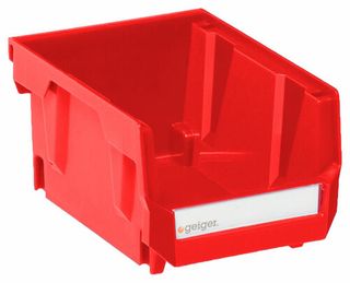 105W x 137D x 76H Plastic Stor Bin RED