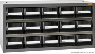 15 Drawer Parts  Cabinet With Dividers HD515