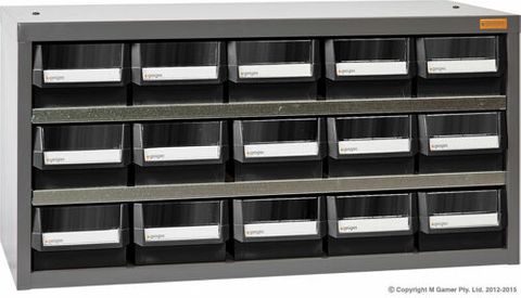 15 Drawer Parts  Cabinet With Dividers HD515