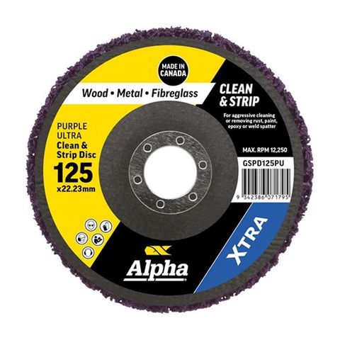 125 x 22 Clean & Strip Disc Purple Ultra XTRA Bulk GSPD125PU