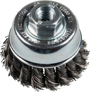 M14 x 2.0 x 100 Twist Knot Cup Brush - Steel Wire