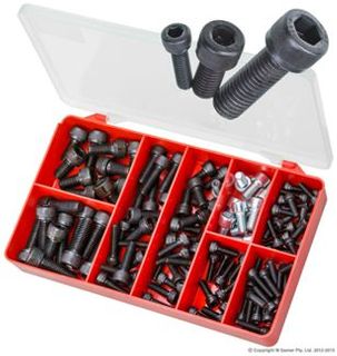 DIN 912 Socket Head Cap Screw Kit (120 Pieces)