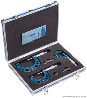 75mm Metric Micrometer 3 Piece Set