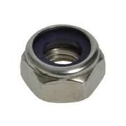 M3 Hex Nylon Insert Nut 304 S/Steel DIN 985