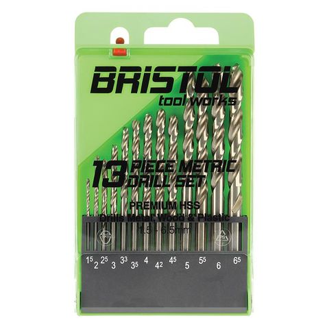 Metric Drill Set 1.0 - 6.5mm 13 Pcs BRIGHT - BTW13M