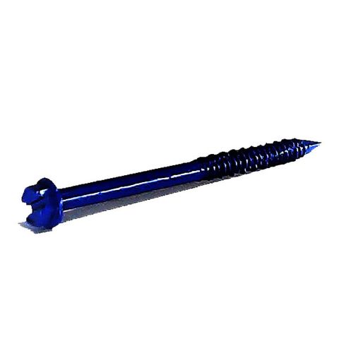 1/4 x 4 HEX Wh Hd Slot  Blue Rp Masonry Screw