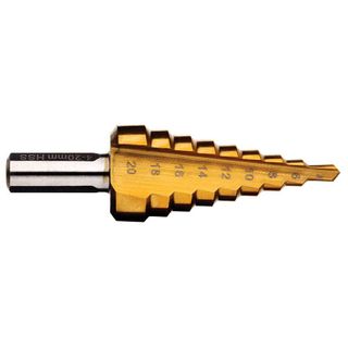 Step Drill 9 Steps M4-20 SSPt HSS Titanium Nitride - 9STM4-20