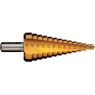 Step Drill 13 StepsM6-30 SSPt HSS Titanium Nitride - 9STM6-30