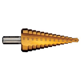 Step Drill 14 Steps M6-32 SSPt HSS Titanium Nitride - 9STM6-36