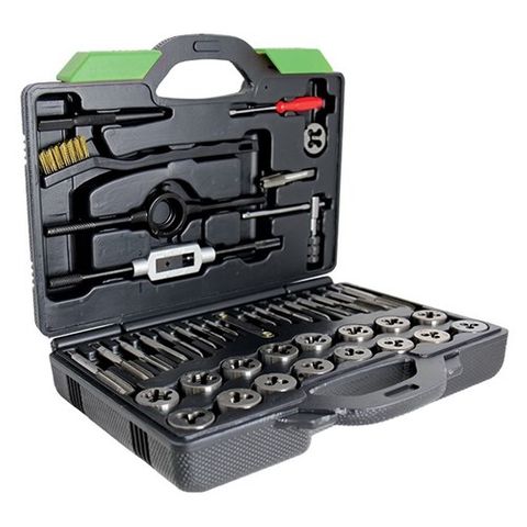 42 Piece - Metric Tap and Die Set: GP Carbon TSM42