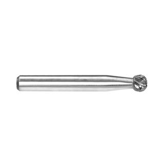 BURR Ball 1/4in l Carbide Burr 1/4in shank dia Carded CDS-1DC