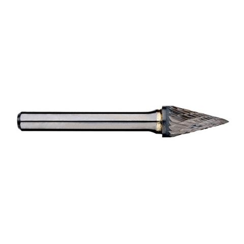 BURR POINTED CONE 6mm X 25mm DC