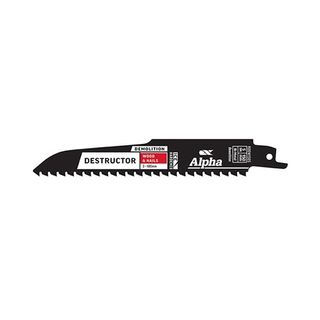 Destructor Demolition - Wood & Nails - Recip Blade, 5 TPI, 150mm 2-PK