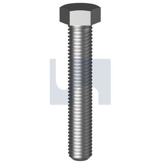 M20 x 60mm Hex Head Set Screw CLASS 8.8 ZINC