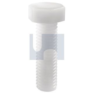 M6 x 25mm Hex Hd Set Screw NYLON