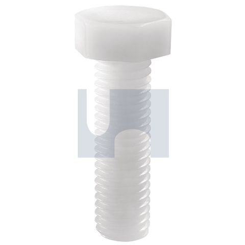 M6 x 25mm Hex Hd Set Screw NYLON