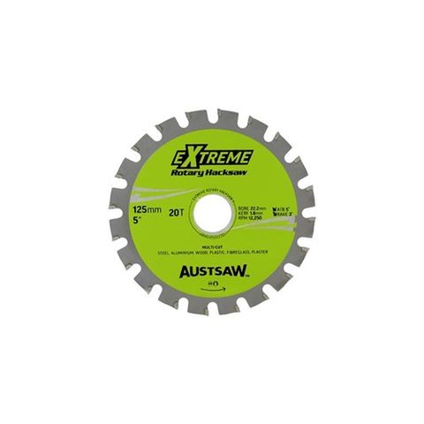 Rotary Hacksaw Blade 125 x 22 x 20T - RHS12522220