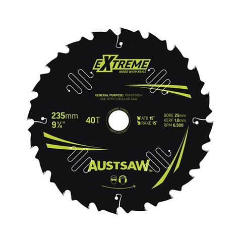 235mm-25b-20T Predator Circular Saw Blade TCT - TBPP2352520