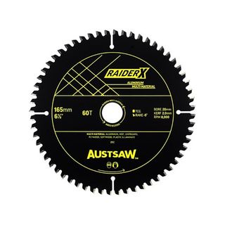 165 x 20/16mm x 60T ALUM/MULTI Saw Blade Raider ABRX1652060